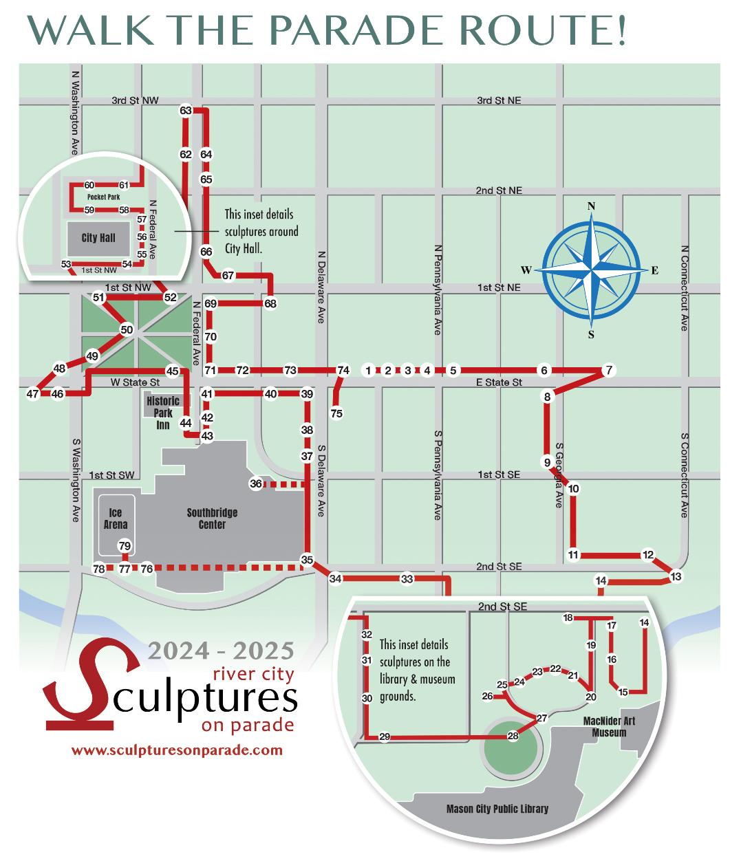 image of 2024-2025 Sculpture Wak Map