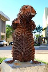 Photo of Bucky sculpture by Dale Lewis