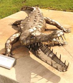 Photo of Crocodile Sculpture by Dale Lewis