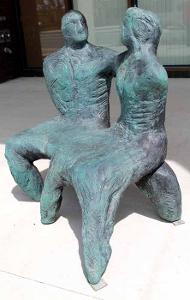 Photo of Seated Couple sculpture