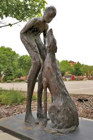 Photo of Who Rescued Who sculpture