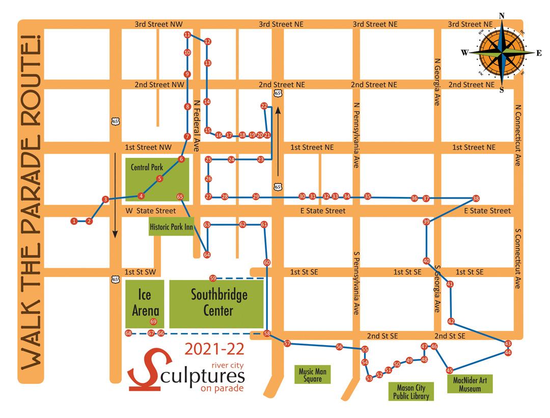 2021-2022 Walking Tour Map image