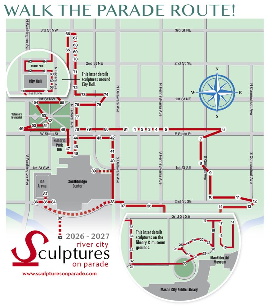 image of 2026-2027 Sculpture Wak Map